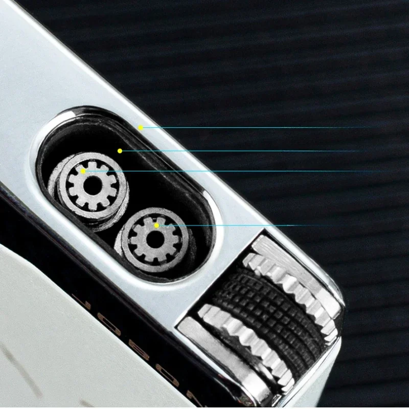 JOBON999-Double Fire Blue Flame Lighter Straight Into Windproof Lighter Inflatable Personality Visible  Metal Luminou Cool view 4