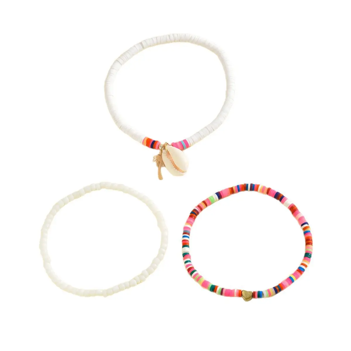 

Bohemian Fashion Shell Braided Foot Rope Summer Beach Wind Fish/Coconut Tree/Shell/Heart Ankle Beaded Foot Chain Jewelry