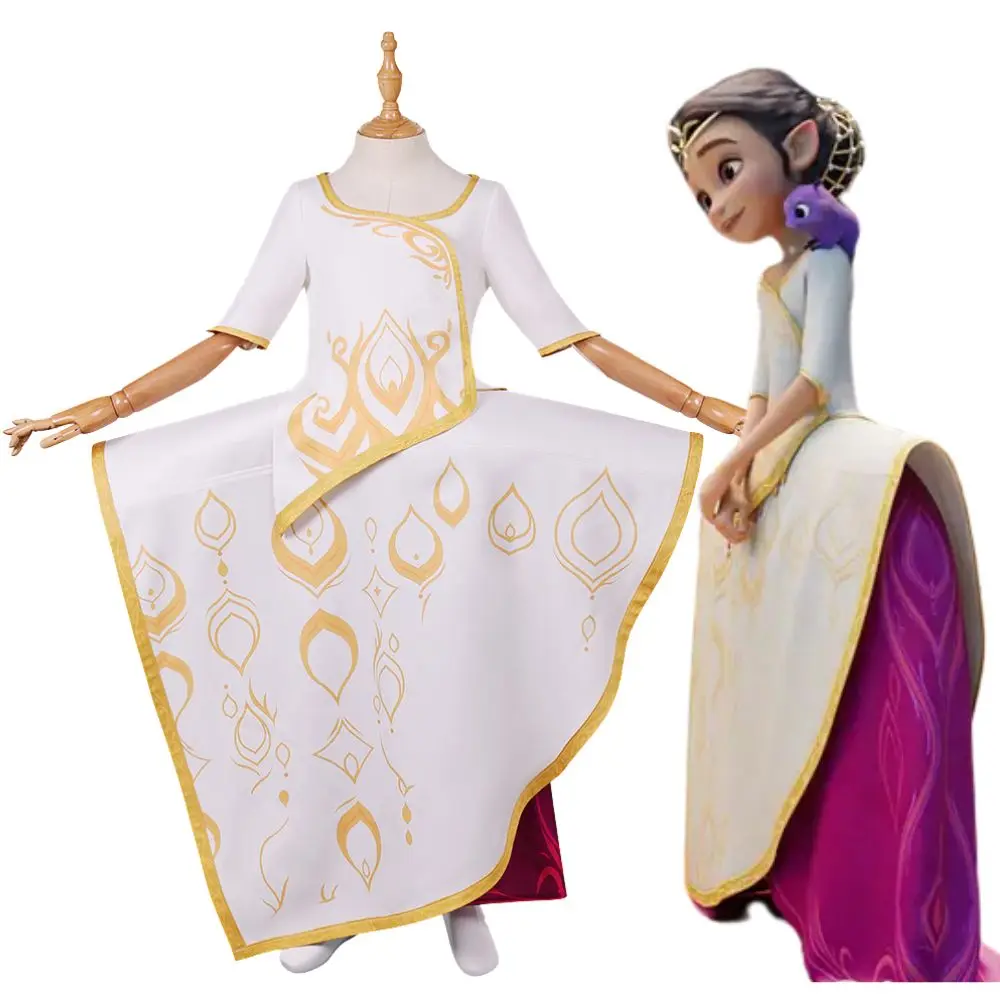 Fantasia Spellbound Principessa Ellian Cosplay Costume per bambini Travestimento per bambini Ragazze Fancy Dress Up Abito di carnevale di Halloween