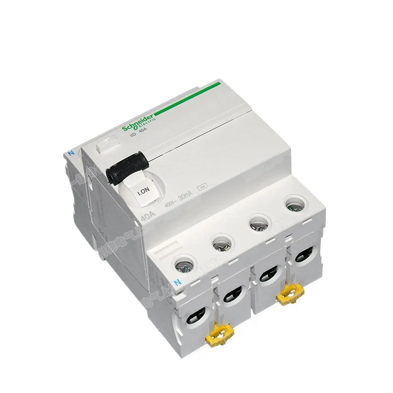 شنايدر إلكتريك ilD مفتاح تشغيل التيار المتبقي الكهرومغناطيسي iID 2P 4P 25A 40A 63A 80A 100A 30mA تسرب #5