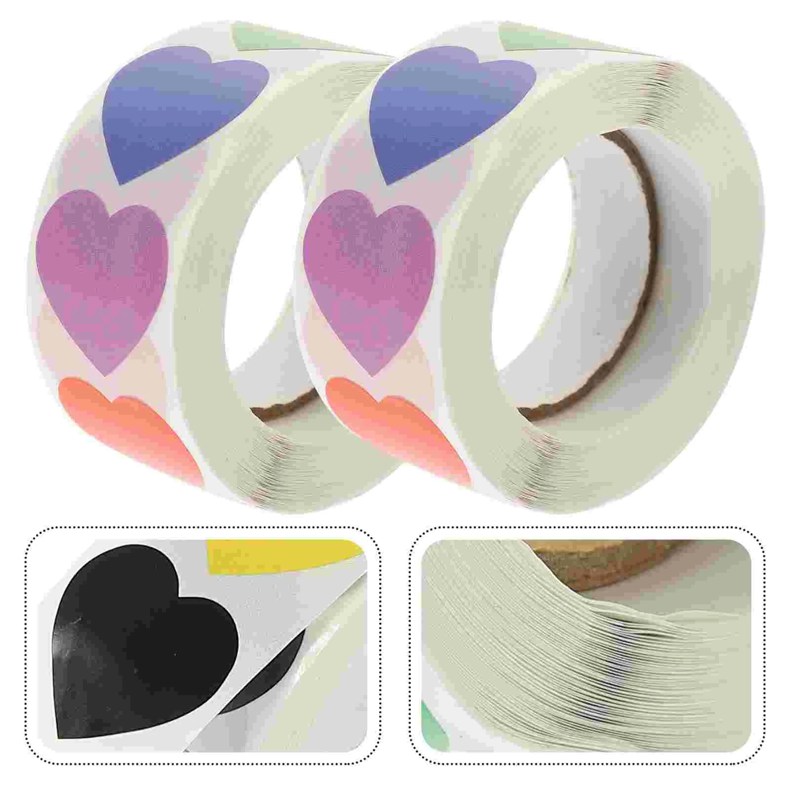 Love Stickers Heart Shape Labels Scrapbooking Envelope Seals Sealer for Valentine