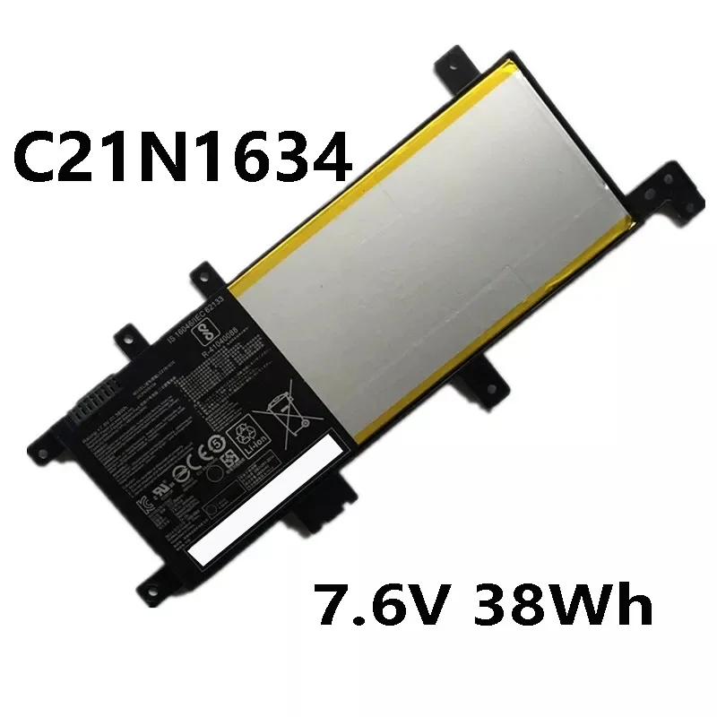 C21N1634 38Wh 7.6V Laptop Battery For ASUS Vivobook R542UR R542UR-GQ378T FL5900L Series 2ICP4/59/134 Notebook