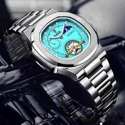 2024 New Business Men Watch LIGE Top Brand Luxury Tourbillon Automatic Watch Men Fashion Sports Men's Mechanical Wristwatches