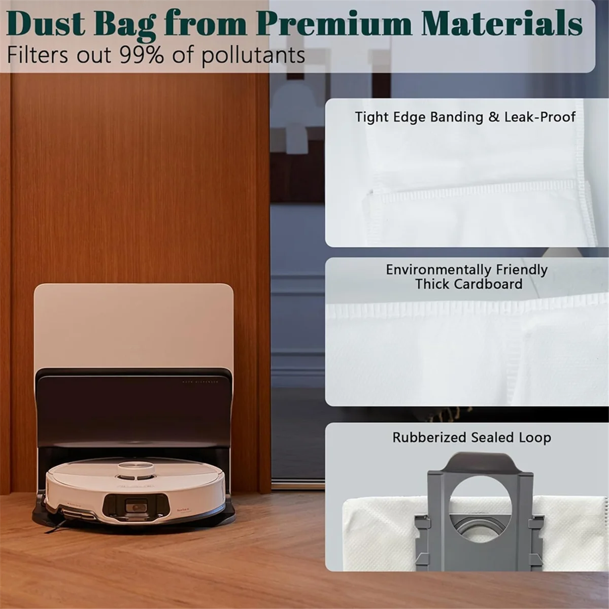 FZFZ S8 MaxV Ultra, 교체 부품 먼지 봉투 걸레 걸레 패드 패드 로봇 진공 청소기 액세서리 키트