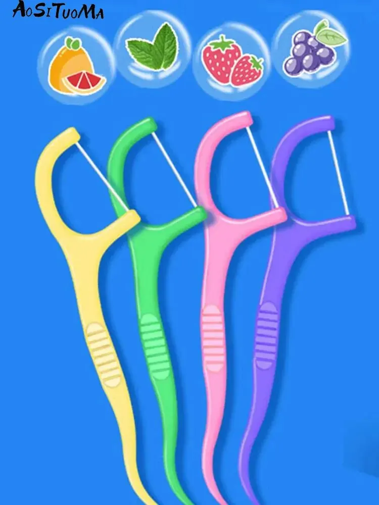 Dental Floss Flosser Picks Toothpicks Teeth Stick Tooth Cleaning Interdental Brush Dental Floss Pick Oral Hygiene Care image 6