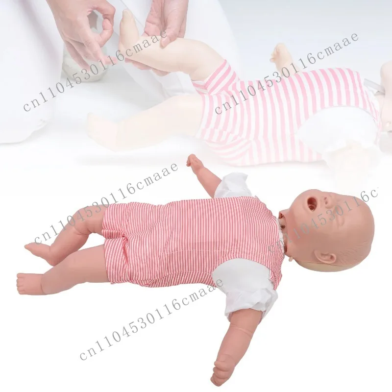 Infant Doll Simulation Face Cover Newborn Cardiopulmonary Resuscitation Manikin for Learning