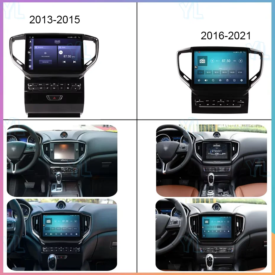 S Wireles Carplay & Android Auto Car Radio For Maserati Ghibli 2014-2020 Car GPS Navigation Multimedia Player Stereo Head Unit