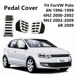 Stainless Car pedal Cover For Volkswagen VW Ibiza 6K 6L 6J Skoda Fabia Polo 9N 6R Bora Golf MK4 IV Clutch Gas Brake pedals Pads