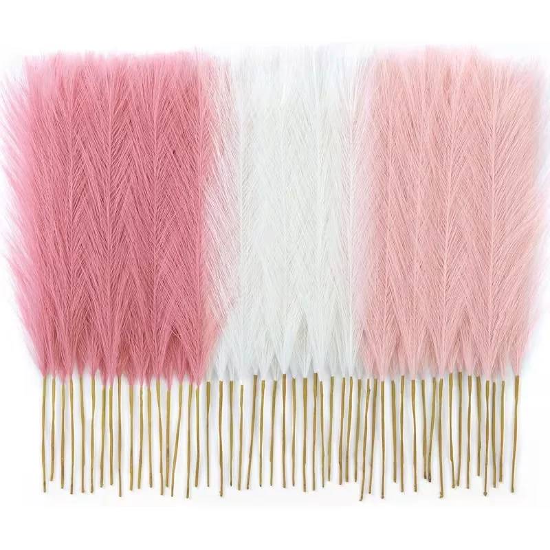 결혼식 장식용 인공 컬러 팜파스 그래스 10개, 가짜  - Pampas Grass Decor 리뷰 및 가격