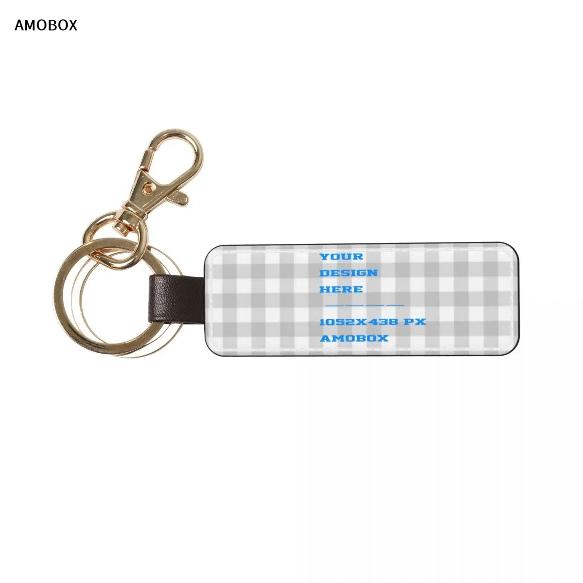 

AMOBOX-Customized Leather Keychain Holder for Men and Women, Universal Keychain Holder