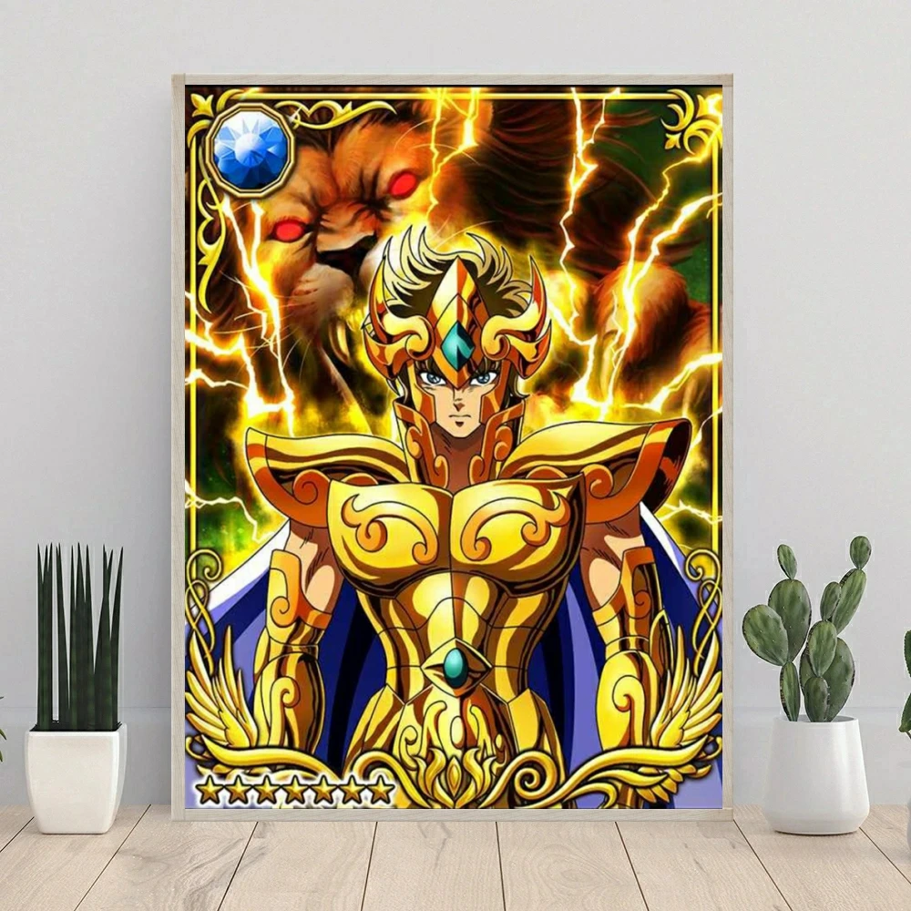 Saint Seiya 5D DIY Diamond Painting Mosaic Japan Anime Cartoon Art Cross Stitch Embroidery Rhinestones Home Decor Kids Gift