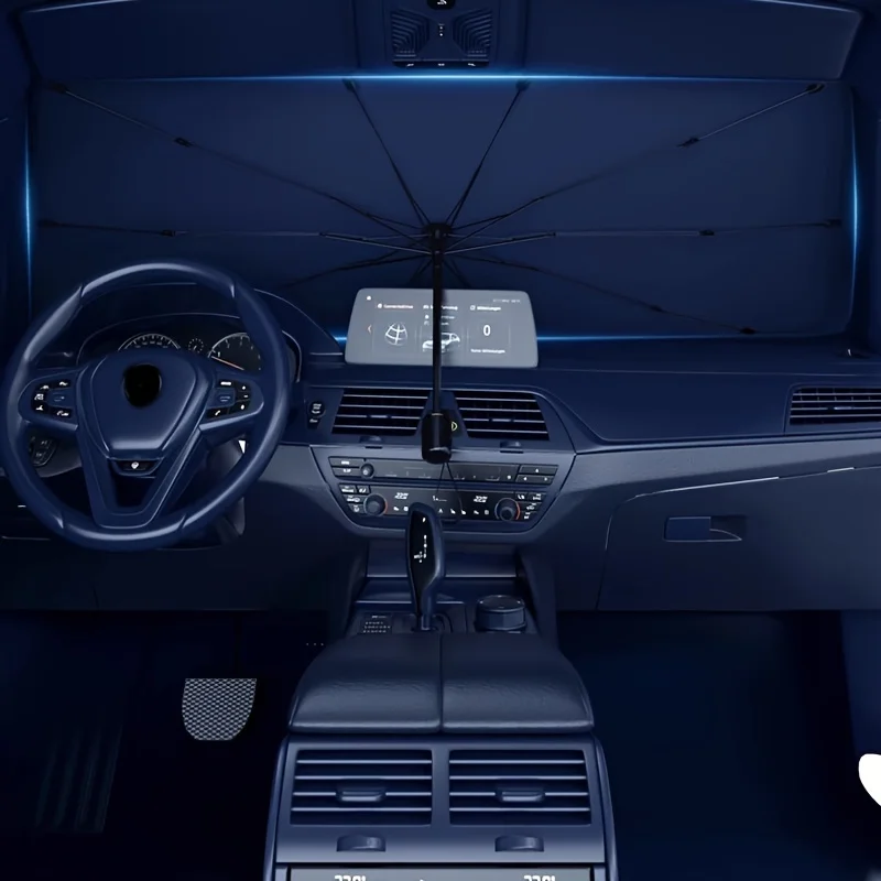 

Автомобильный солнцезащитный козырек, защита от солнца в стиле зонтика и термоаксессуар для использования в автомобиле, передний бампер панели лобового стекла для использования в автомобиле