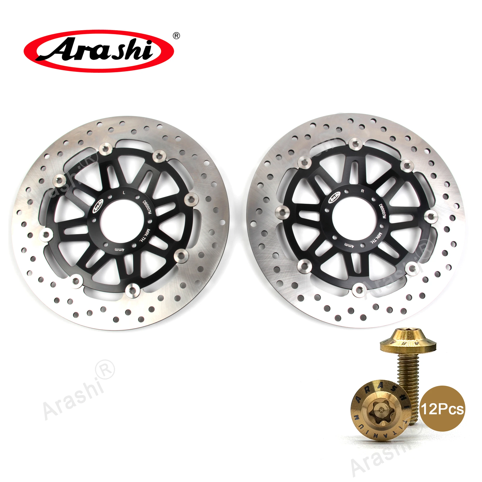 

ARASHI For HONDA CB 400 SUPER BOL D'OR 2005 Floating CNC Front Brake Disc Disks Rotors Bolts Screw