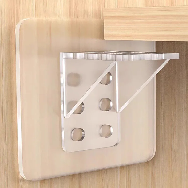 Non Perforated Layer Board Drag Fixed Kitchen Cabinet Partition Support Corner Code High-rise Board Support Adhesive Kitchen