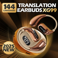 2025NewAI Translator Earbuds: Real-Time 2-Way 144+ Languages, Bluetooth 5.4, Wireless for Travel/Business/Learning , iOS/Android