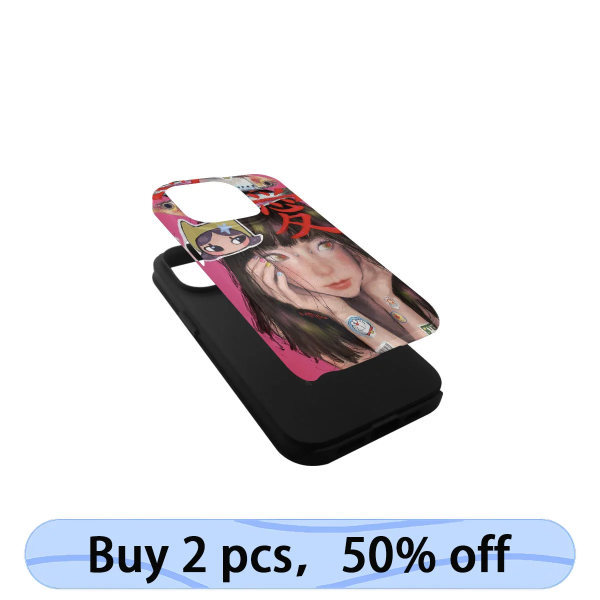 Coque iphone art phone case y2k subkultur hot girl cover für iphone 15 14 13 12 11 pro max plus imd 2 in 1