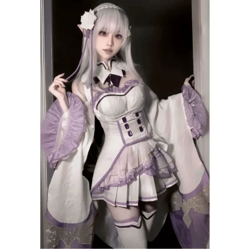 

Emilia RE: ZERO Starting Life in Another World Costume Cosplay Set Suit Gorgeous Collection Edition Anime