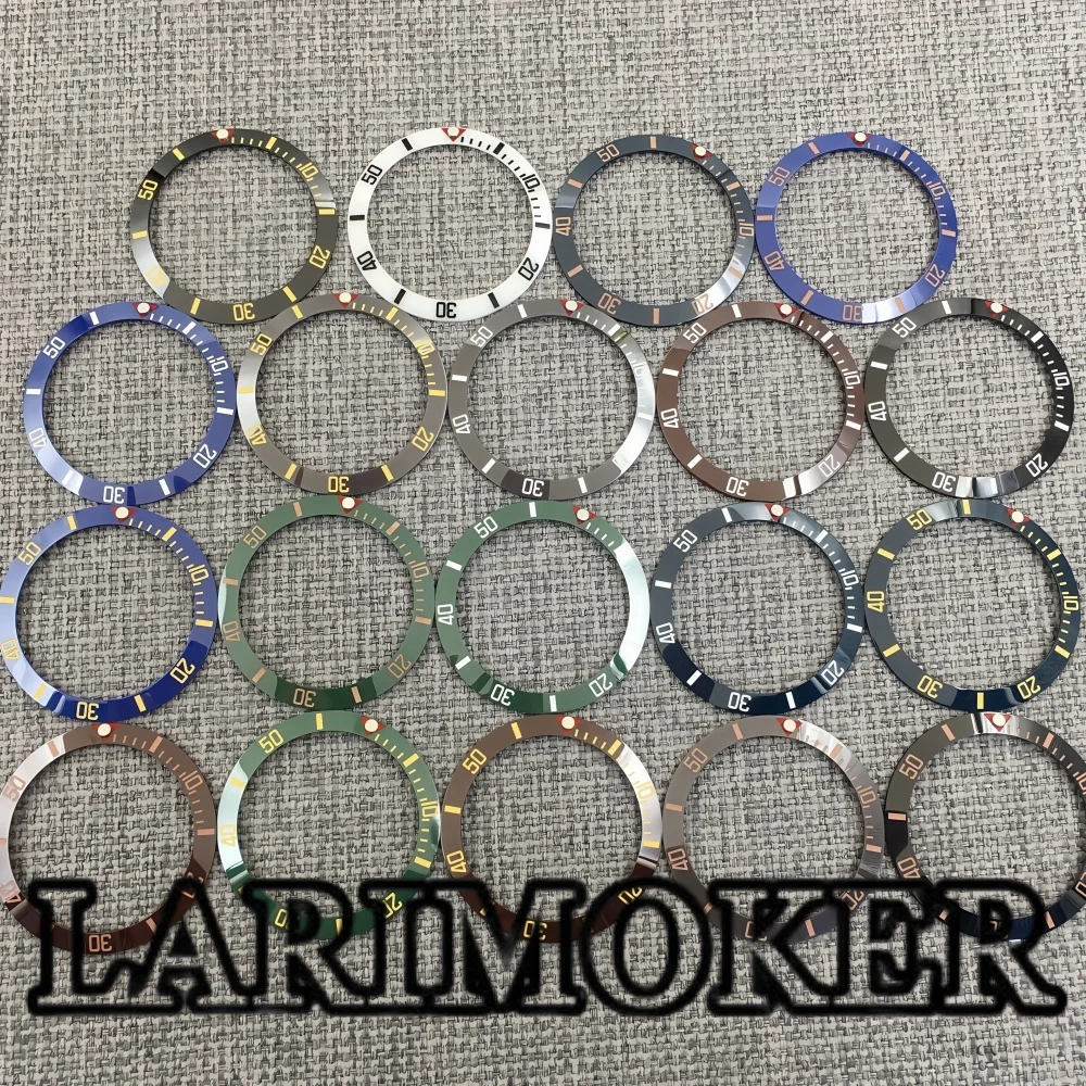 

LARIMOKER 38MM*30.5MM ceramic bezel suitable for 40MM case Watch Replace Watch Face Watch Bezel Inserts