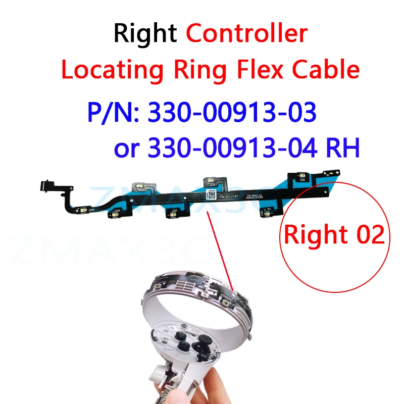 Cable flexible de anillo de localización de manija izquierda y derecha Original para Oculus Quest 2 VR, piezas de repuesto de reparación de controlador para Meta Quest 2