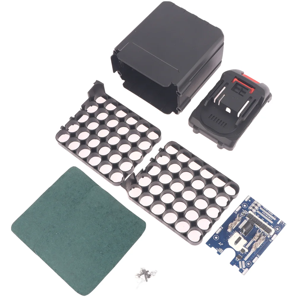 

Корпус для литиевой батареи на 30 ячеек с платой защиты и зарядки для DIY-инструментов и аксессуаров