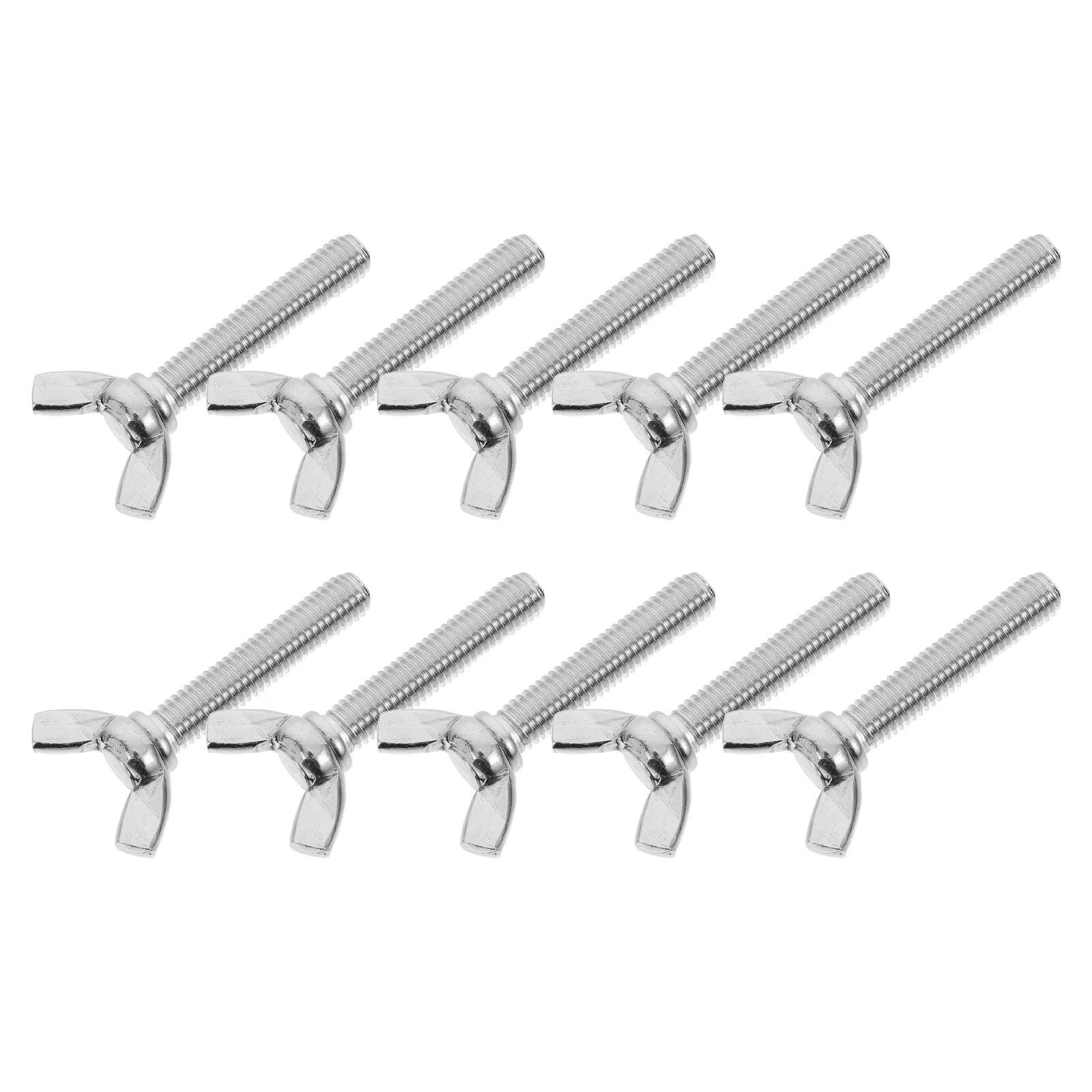 

10pcs Wing Screws Machine Fastener Stainless Steel Butterfly Bolts Machine Fastener Furniture Assembly Hardware