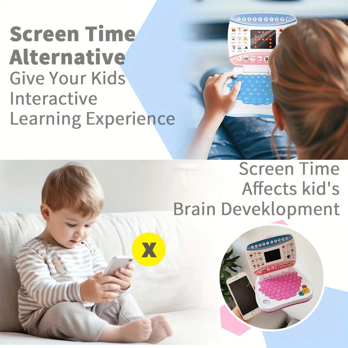 Children's puzzle early education learning machine, with functions such as letter, number, and music learning, gift (no battery)