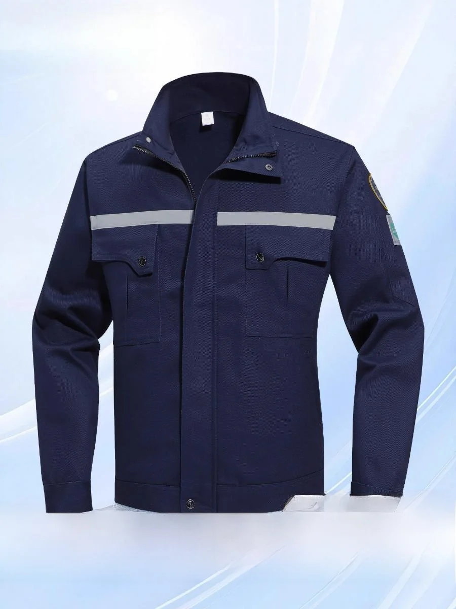 

Fireproof Anti-Heat Long Sve Cotton Workwear Suit for Men Welding Protective Clothing High Temperature Resistant Work orm