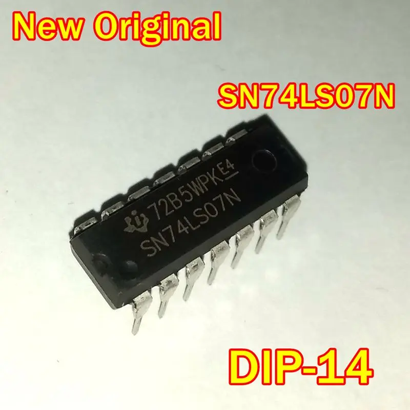 5Pcs to 100Pcs New Original Sn74Ls07N Dip-14 Hex Buffers/Drivers with Open-Collector High-Voltage Outputs