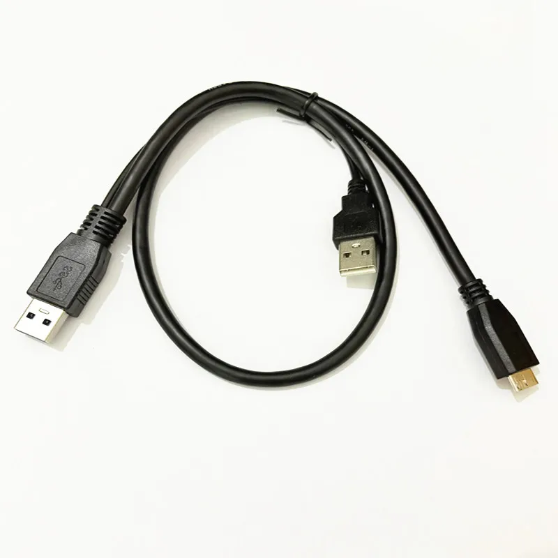 USB 3.0 Power Y Cable Male & USB2.0 Male to usb3.0 Micro B cable for External Hard Disk 0.6M/1m
