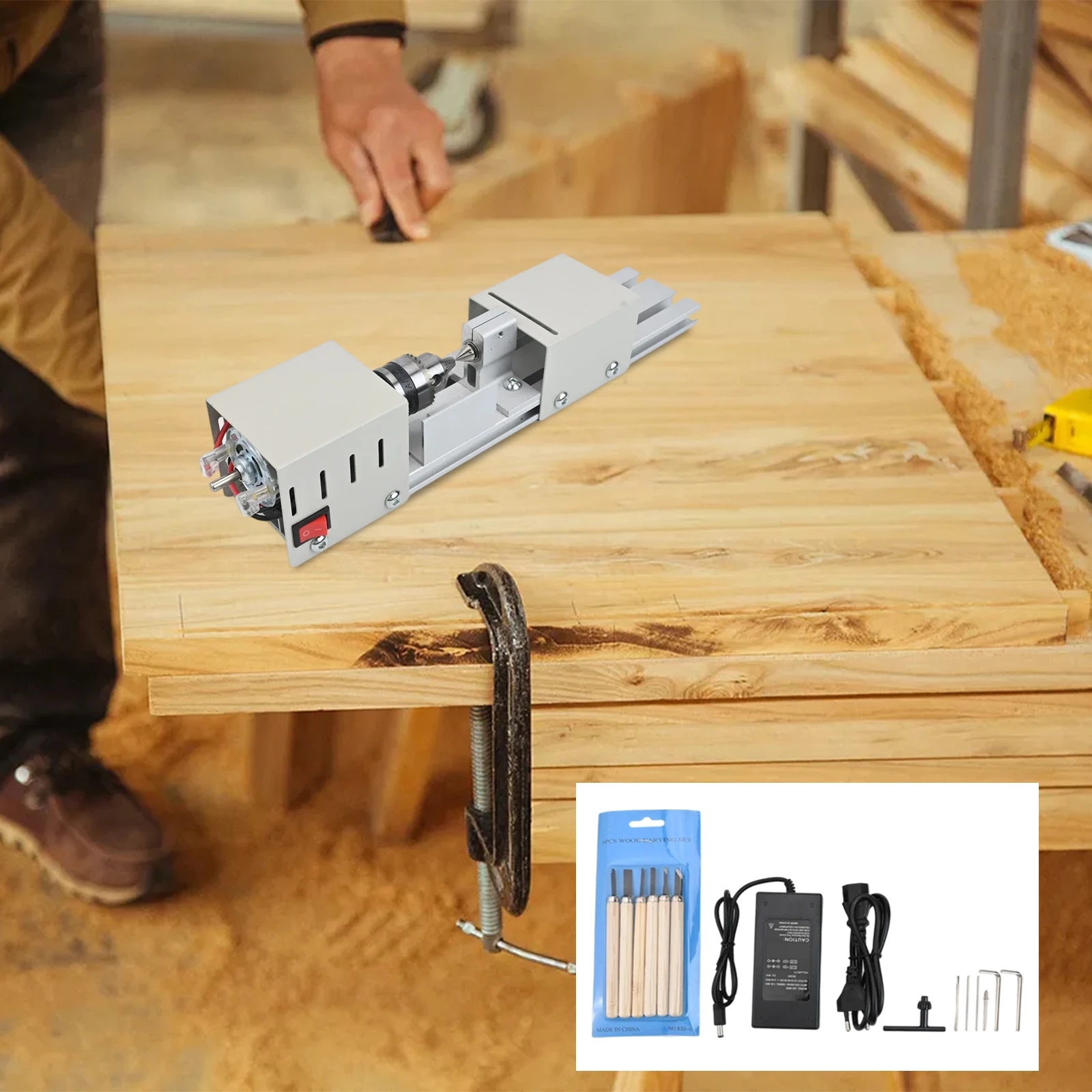 

Wood Tool Set Polishing Machine Cutting And Grinding Machine High-speed Steel Blades Tools 300*65*65MM For Crafting