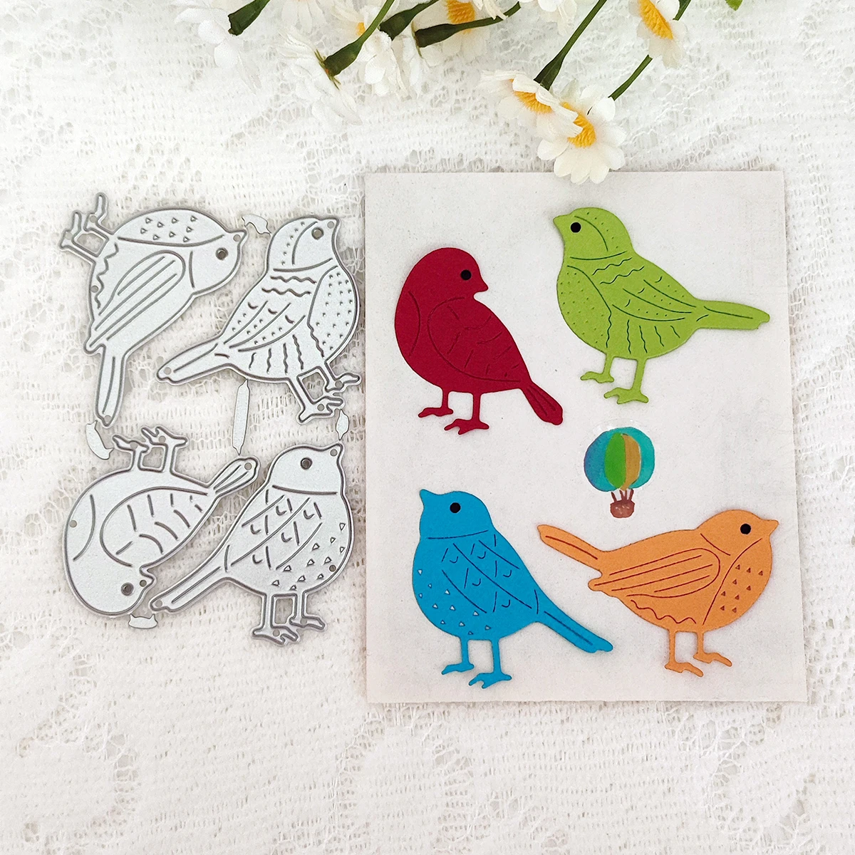 Metal Cutting Dies For Scrapbooking FLOWERS  BIRDIES  SEAHORSE Stencils DIY Crafts Paper Album Cards Making Embossing