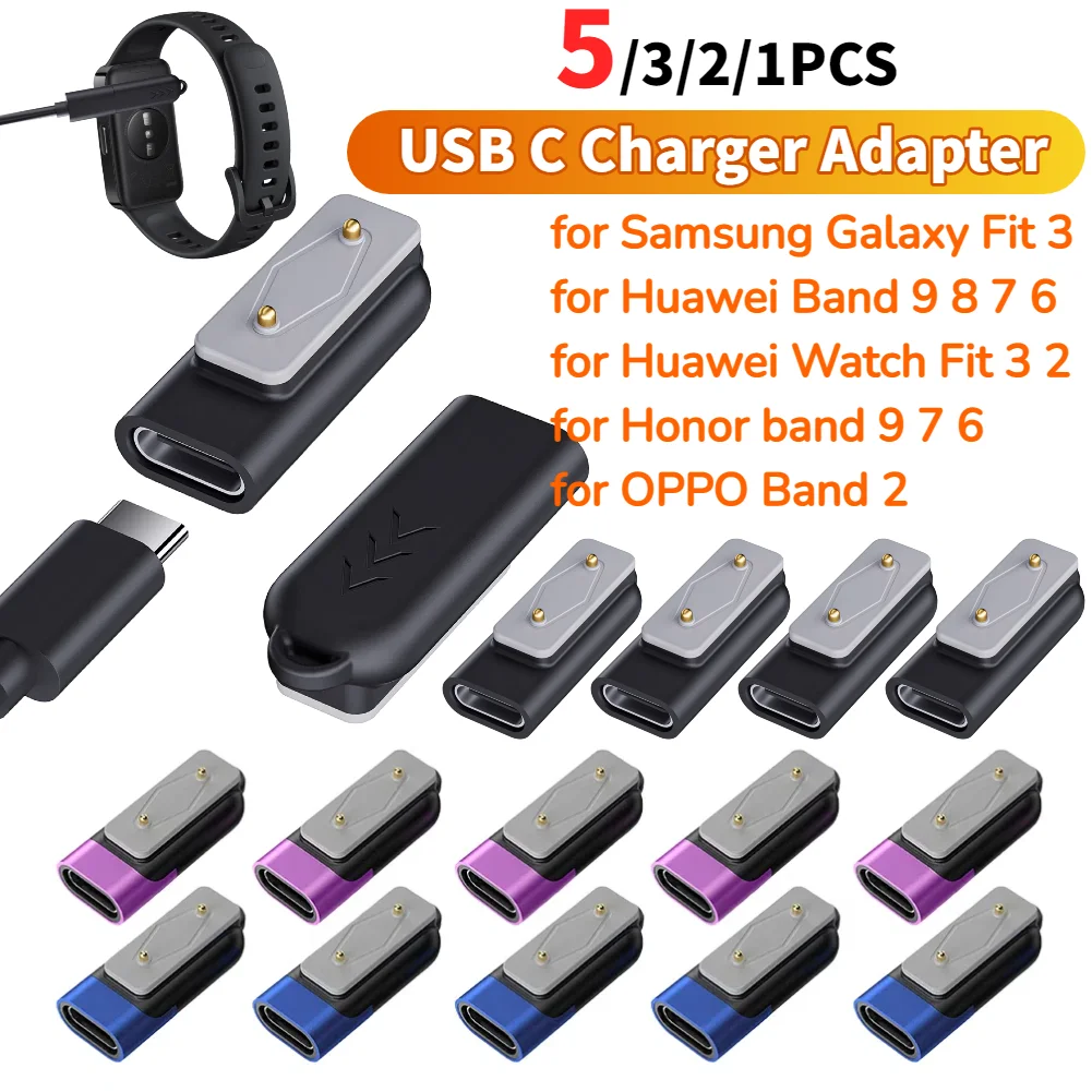 

Зарядное устройство для часов, адаптер USB C, угловой зарядный кабель, конвертер, магнитный адаптер для зарядного устройства для часов для Huawei Watch Fit 3 2