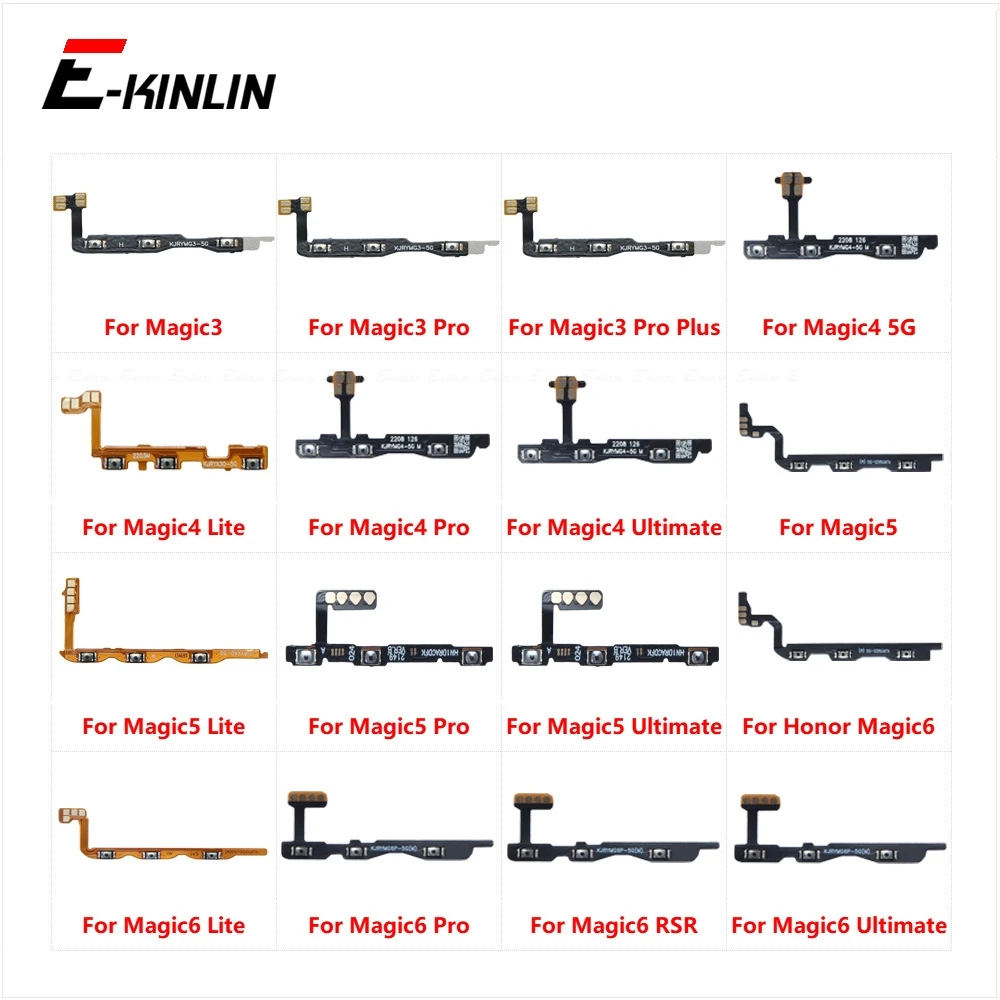 Power ON OFF Key Volume Button Ribbon Flex Cable For HuaWei Honor Magic3 Magic4 Magic5 Magic6 RSR Pro Plus Lite Ultimate 5G
