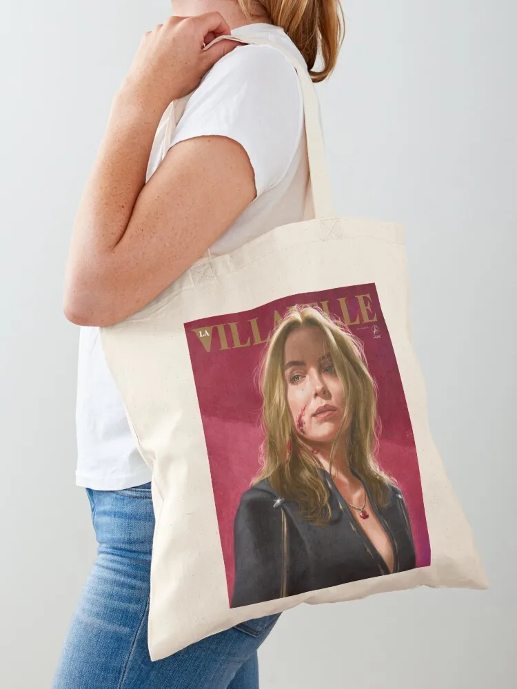 

Villanelle Painted Portrait Tote Bag reusable shopping bags custom bags Shopper bag shopping bags foldable