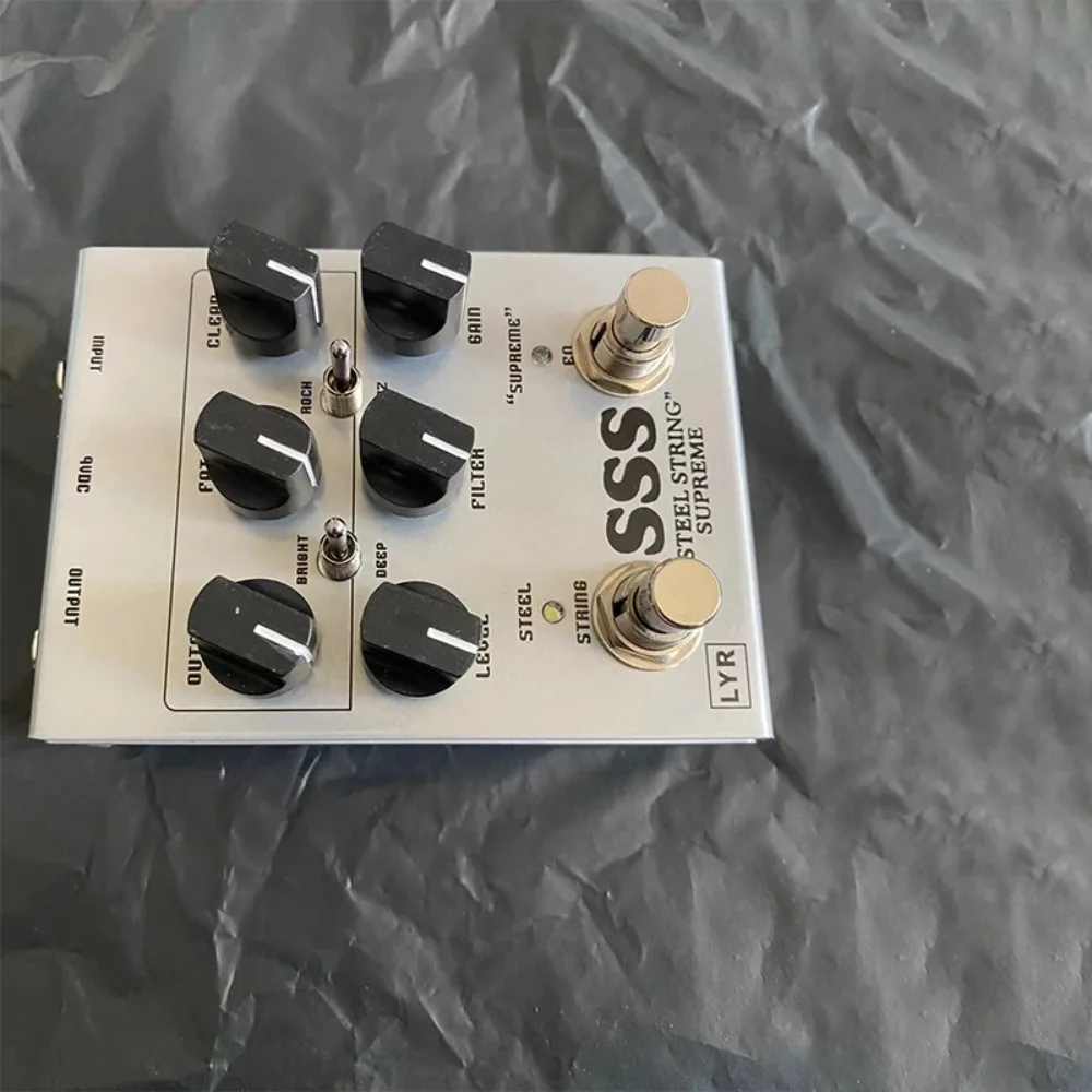 LY-ROCK Guitar Pedal, SSS Overdrive Effect Pedal,Guitar Effect Classic Effector Pedal,Silver Gray,True Bypass