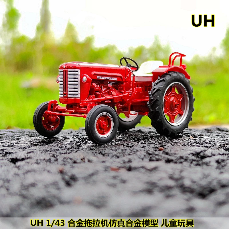 UH Diecast 1/43 Scale Tractor Alloy Car Model Farm Vehicle Scene Display Toys for Boys Gift Original Box