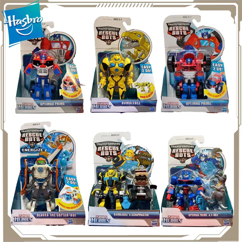 

Hasbro оригинальные трансформеры аниме фигурка спасательный робот Шмель Оптимус Прайм фигурку игрушки для мальчиков и девочек детский подарок