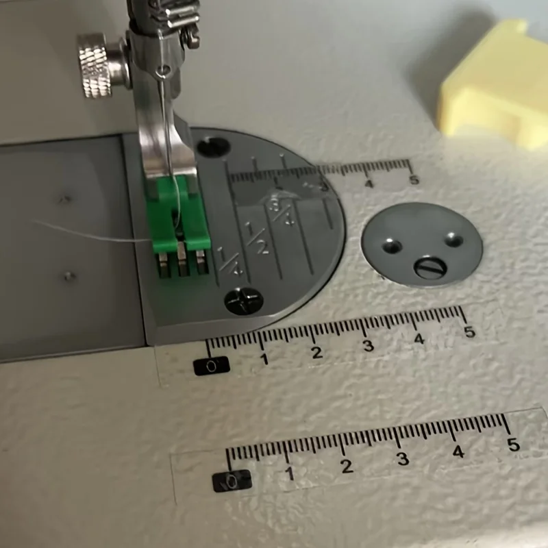 10pcs Self-Adhesive Sewing Machine Ruler, Transparent Measuring Tape for Sewing & Crafting, Precision Marking Tool for DIY