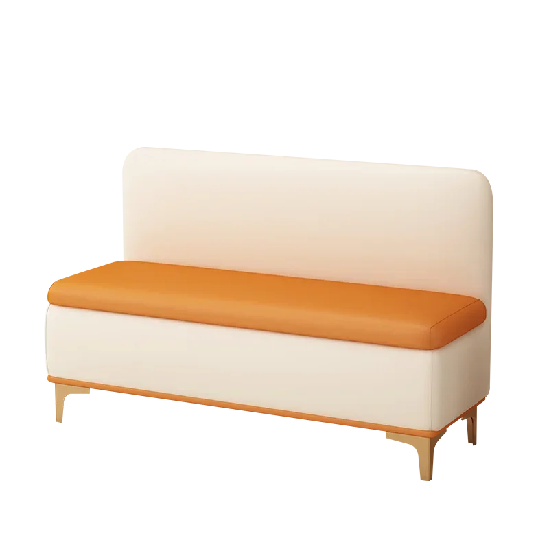 Modern simple cream wind cat scratching sofa light luxury minimalist living room small apartment three-person solid wood storag
