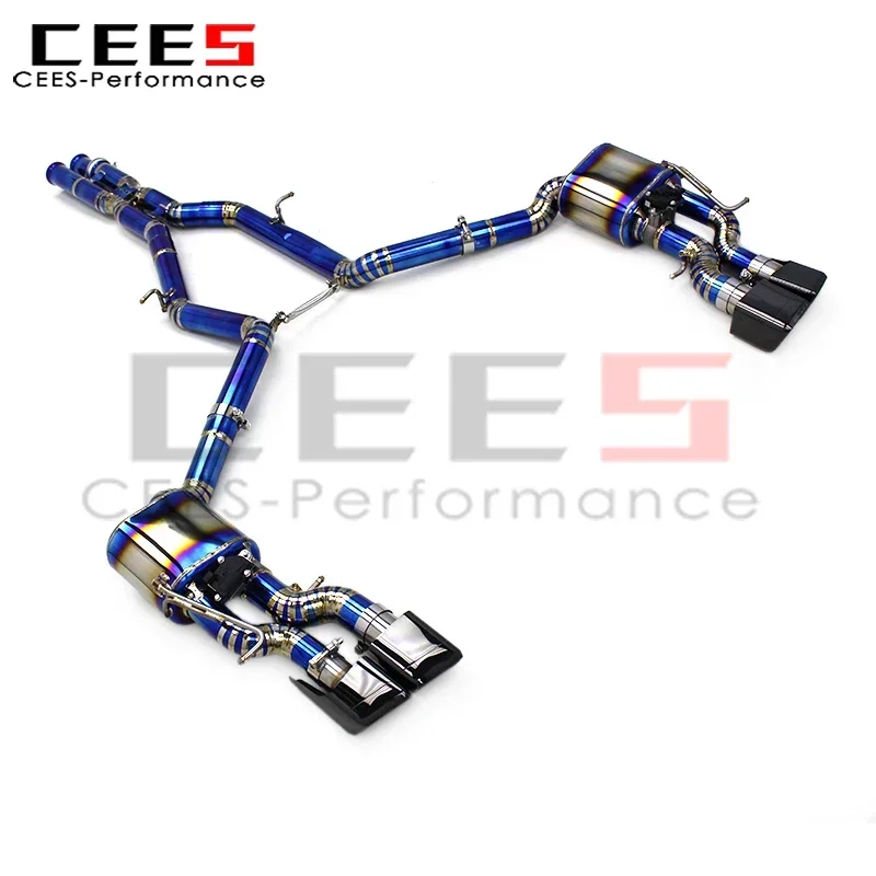 cees Titanium Catback Exhaust System for Mercedes-Benz CLS63 AMG W218 5.5T 2013-2017 Performance Escape Exhaust Pipe Muffler