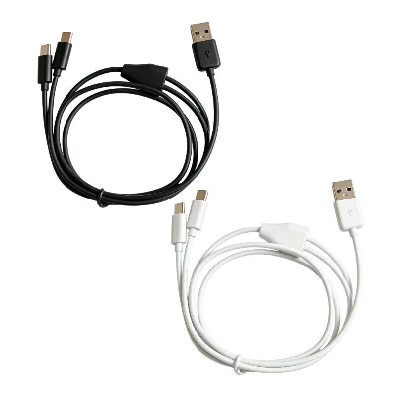 D5BB USB C Charging Cable For Double Device Charging Compactly 1Meter Length For Frequent Commuters Business