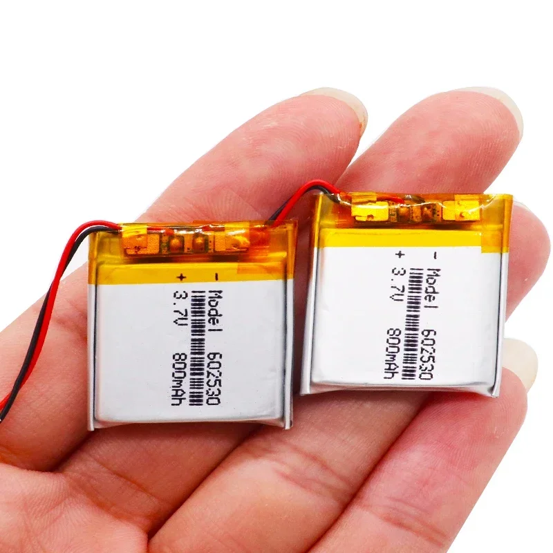 1/2/4pcs 3.7V 602530 800mAh Lithium Ion Polymer Battery 3.7v Lithium Battery For MP4 MP5 GPS PSP Smart Watch Driving Recorder