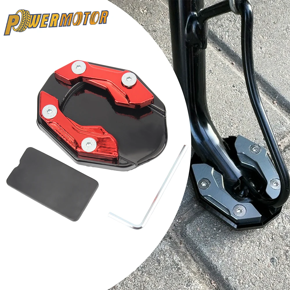 

Универсальная подставка для мотоцикла, боковая подставка для ног, увеличенное расширение для YAMAHA Honda ADV350 PCX160 NMAX 155 125, аксессуары для скутеров