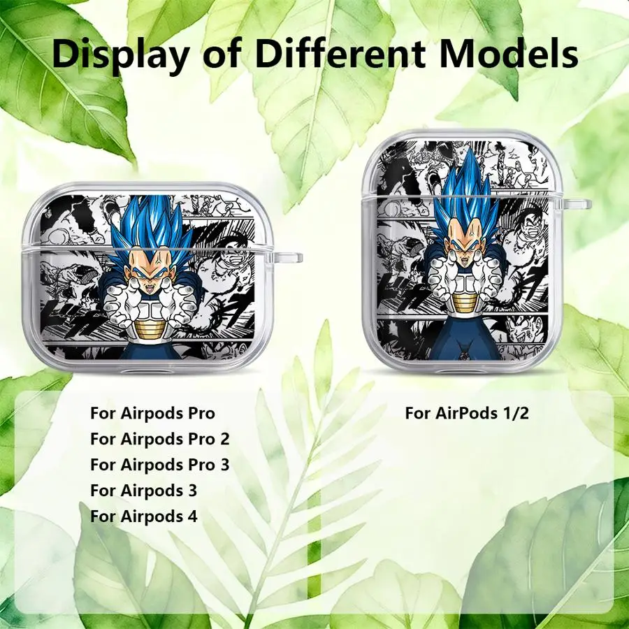 Case For Airpods 3 Pro3 1 Pro Pro2 2 4 Clear Earphone Cases Cover D-ragonS B-allS Cool Vegeta