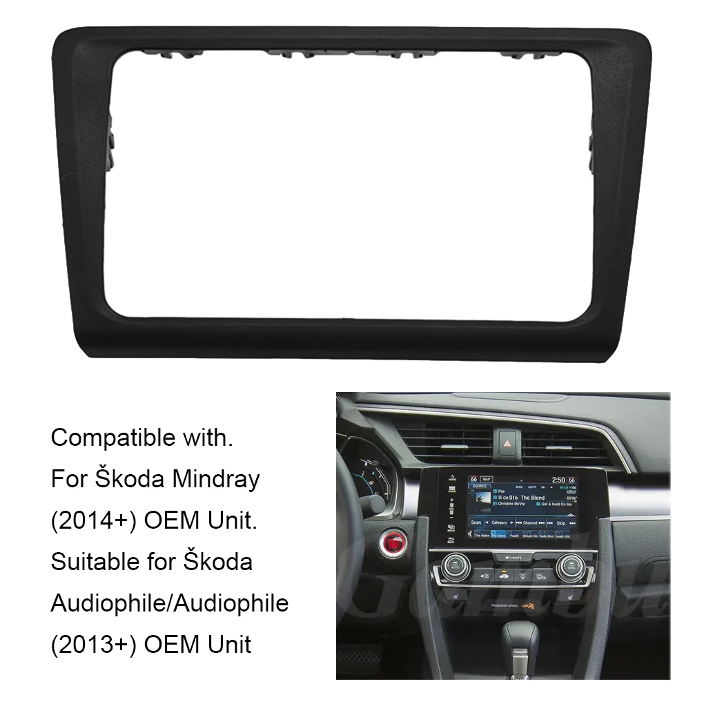 

Black Easy Installation Car Radio Fascia Frame For Stylish Made With ABS Car Radio Panel Fascia black