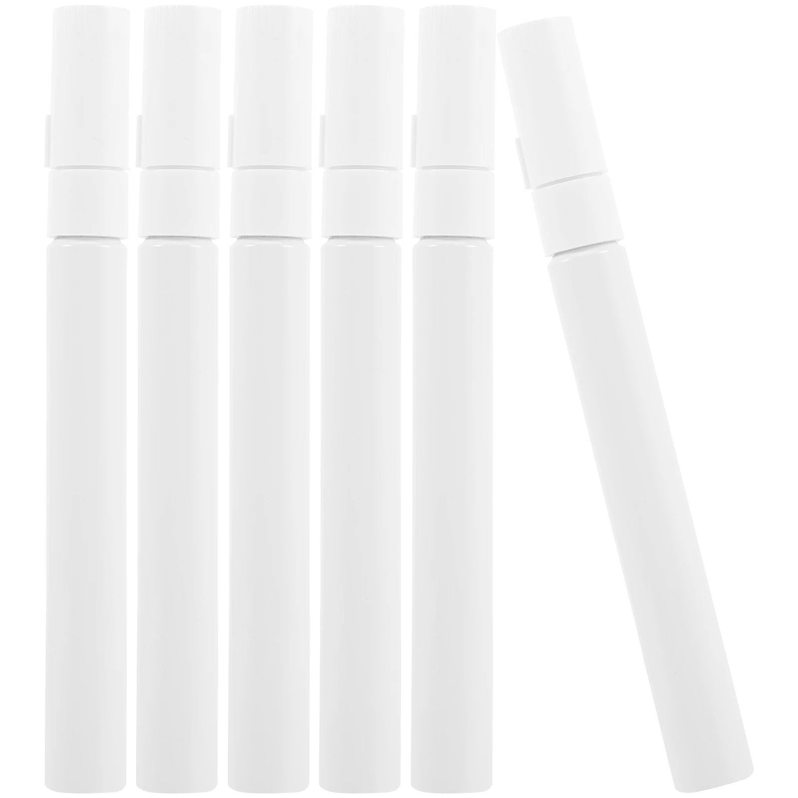 

6pcs Refillable Paint Pen Aluminum Tube Markers Empty Shell Filling Transparent Pens Hollow Graffiti Writing Furniture Repair