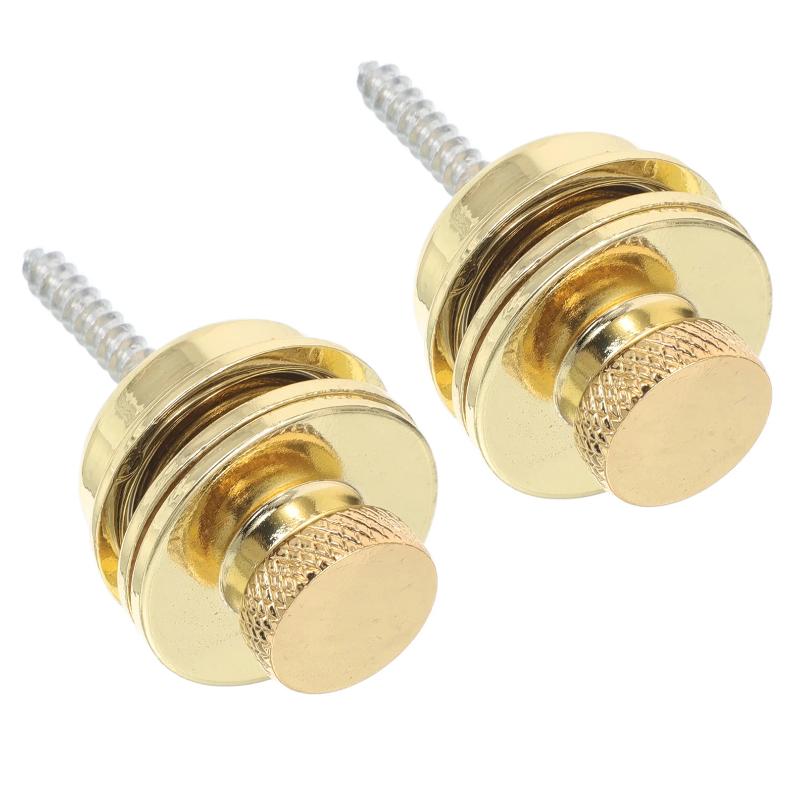 

2Pcs Metal Strap Locks for Guitars Reliable Antislip Design Fits All Guitar Models Longlasting Use Golden Accents