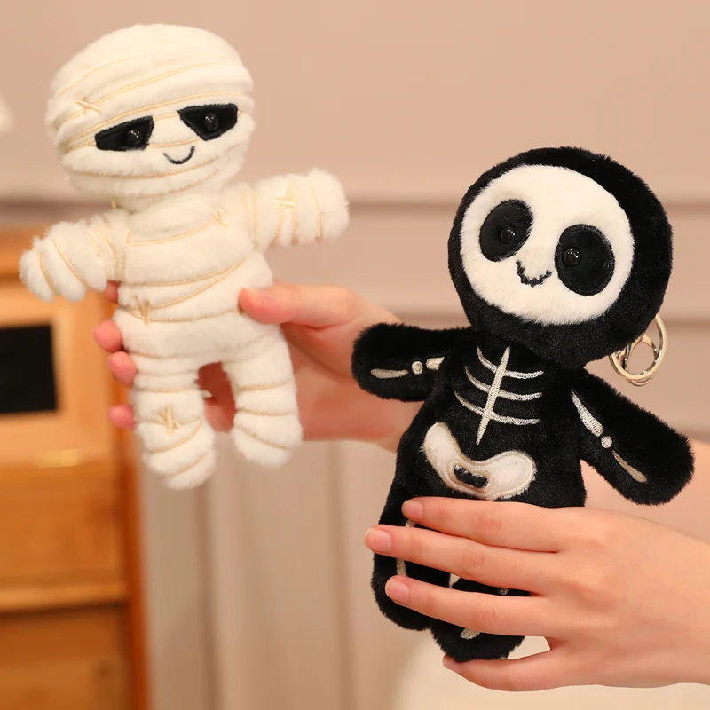 ตุ๊กตาโครงกระดูกมัมมี่สยองขวัญ ของตกแต่งน่ารัก หมอนอิง ของเล่น ของขวัญวันฮาโลวีน นุ่มนิ่ม สำหรับเด็ก