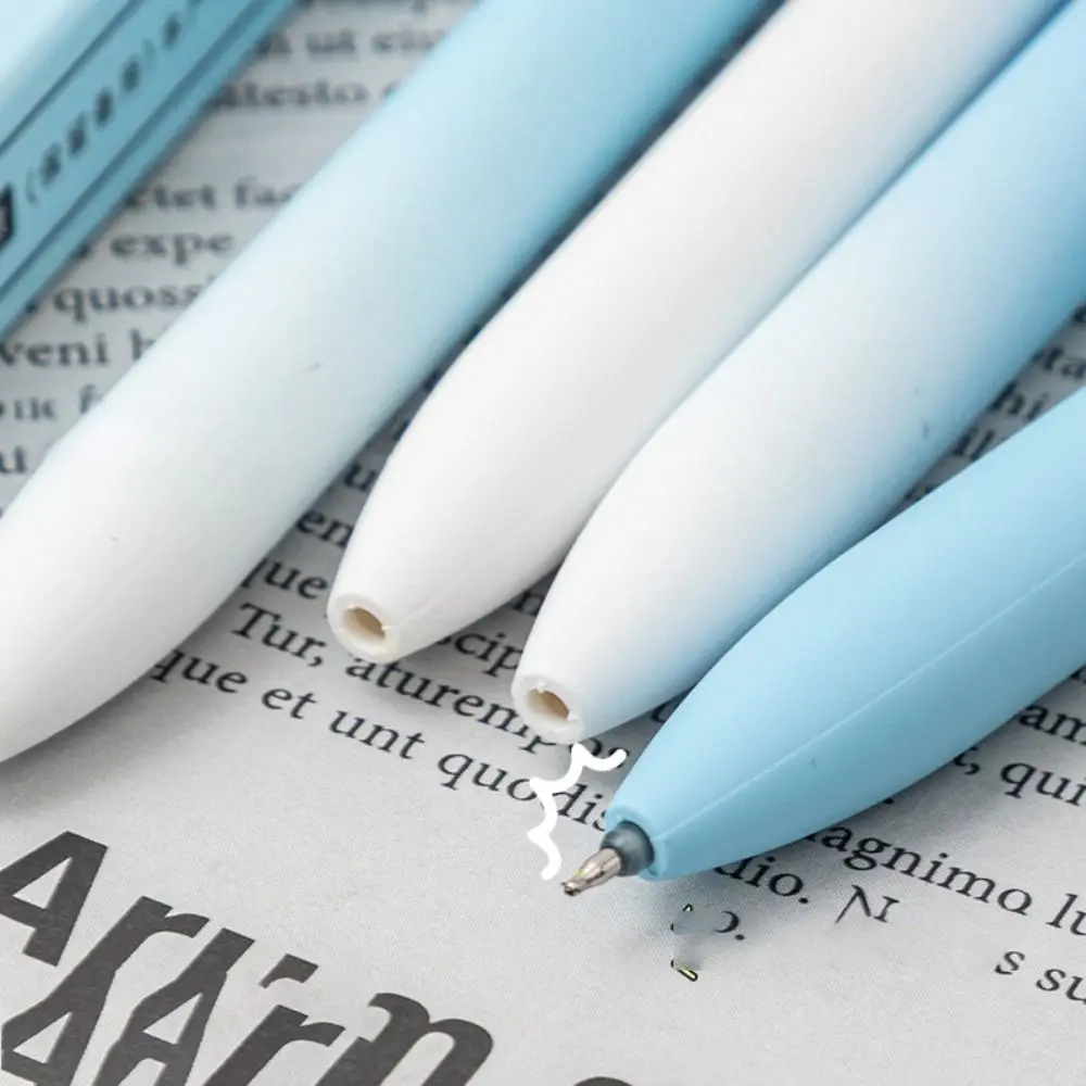 

4pcs Creativity ST Pen Tip Cloud Neutral Pen Student Stationery Quick-drying Twist Pen 0.5mm refill Student Pen