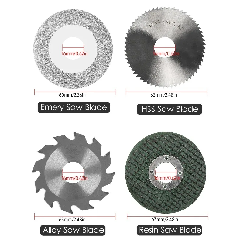 2.5inch Circular Alloy Saw Blade Diameter 63mm HSS Saw Blade Emery Resin Saw Blade Electric  Power Tools